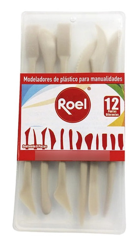 Modeladores Roel De Plastico Para Manualidades 6 Piezas