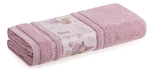 Toalha De Banho Infantil 67x135 Estampada Karsten Algodão Cor Fantasia Lavanda 60229 Estampado