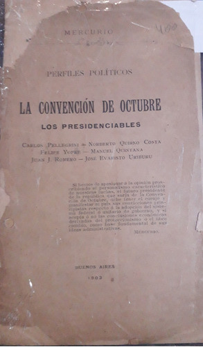 1492. La Convencion De Octubre - Mercurio
