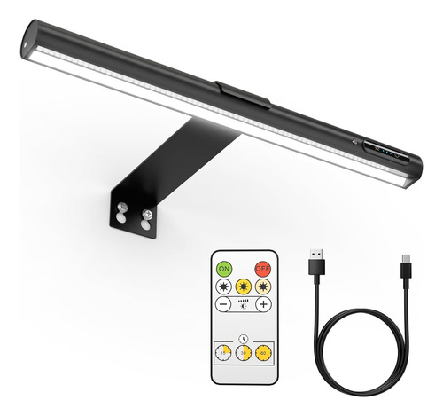 Lampara Led Recargable Con Control Remoto Para Cuadros_negro