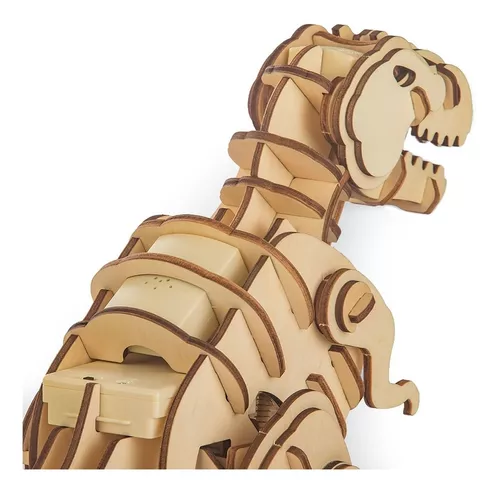 Kit Quebra Cabeça 3d Dinossauro Robô - T-rex E Triceratops