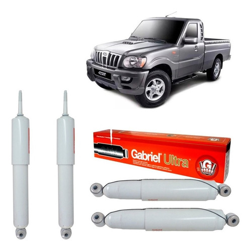 Kit Amortiguadores Traser Delan Para Mahindra Pickup 2013-17