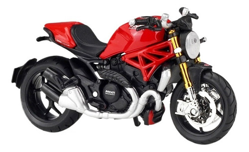 Ducati Monster 1200s Miniatura Metal Moto Con Base 1/18