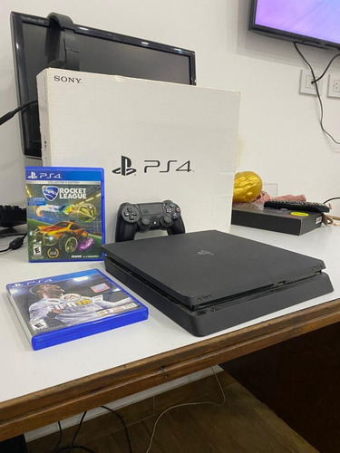 Sony Playstation 4 Slim 1tb Con Caja 2 Juegos 1 Joystick