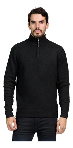 Sweater Pullover Medio Cierre Poliéster Hombre Mistral 40050
