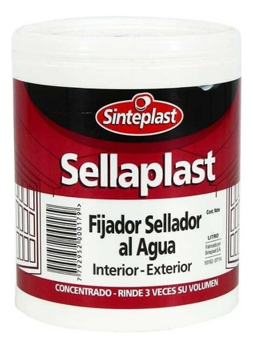 Fijador Sellador Al Agua 1l Sellaplast Sinteplast