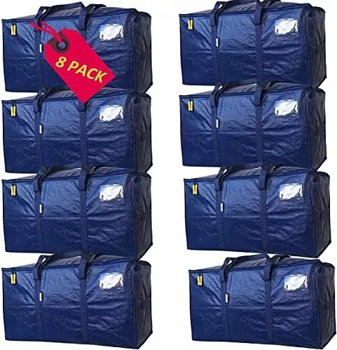 AlexHome Bolsas de mudanza fáciles de llevar, paquete de 4, bolsas de  embalaje extra grandes para mudanza, bolsas de mudanza grandes para ropa,  bolsas