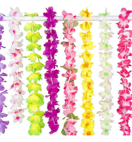 Colar De Grinaldas Havaianas De 36 Peças, Grinaldas Tropicai