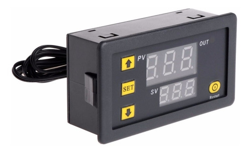 Imagen 2 de 5 de Controlador De Temperatura 12v Termostato + Sensor -50-120°c