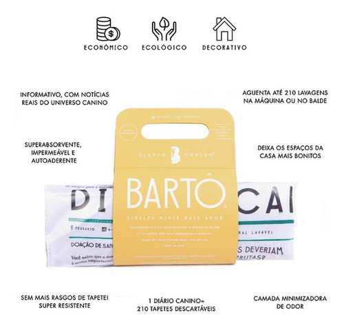 Imagem 3 de 8 de 3 Diário Canino Mini Cães Lavável Ecológico Impermeável