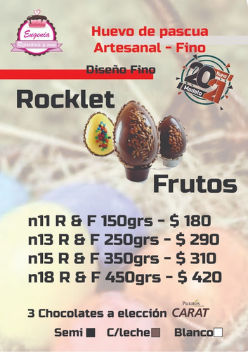 Huevo De Pascua Chocolate - N15 De 320 Grs - Blanco