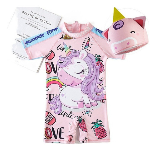 Tom Ropa De Surf Para Niña Unicornio, Ropa De Dibujos