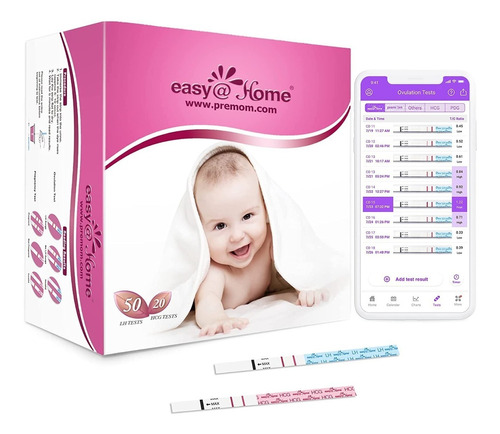 Kit 25 Test De Ovulación + 5 Test Embarazo, Easy Home
