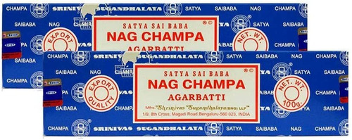 Nag Champa Varillas De Incienso Satya Sai Baba (7.05 Oz)