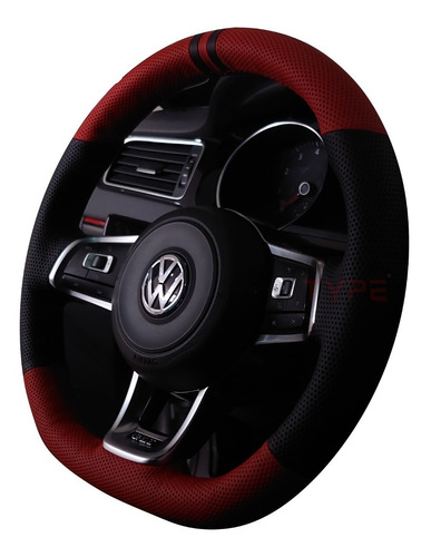 Funda Cubre Volante Vw Gti Gli Golf Jetta Polo 2014-22 Roja