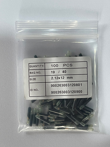Chip Identificación Animal Ganadero Granel 2,12x12mm