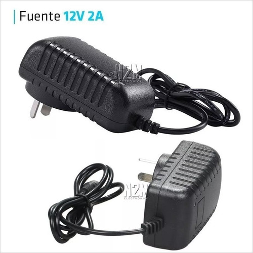 Imagen 2 de 10 de Fuente 12v 2a Plastica Transformador Switching Tira Led Full