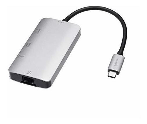 Adaptador Usb C 4 En 1 De Amazon Basics Con Usb-c A Hdmi, Pu