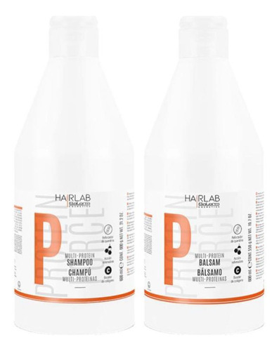 Salerm Hairlab Shampoo Y Balsamo Multi Proteinas 600ml