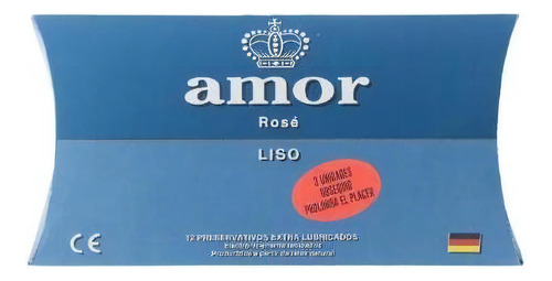 Preservativo Amor Standard Azul X12 Unidades