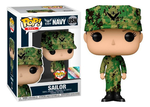 Figura Camo Suit Woman Sailor Usn Usa Navy Funko Pop