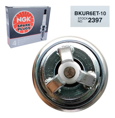 Imagen 6 de 8 de Bujias Ngk Bkur6et10 Cruze 1.8 2014 2015 2016 Original