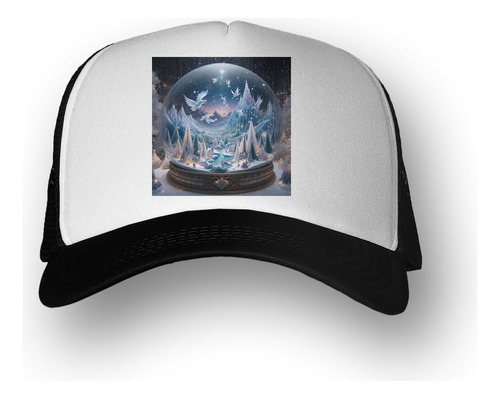 Gorra  Globo Nieve Mundo Cristal Paisaje M2