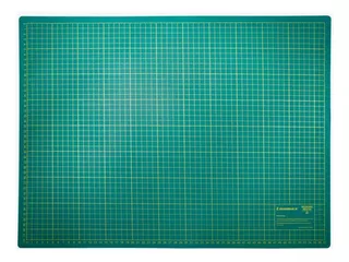 Base Corte A2 60x45cm Dupla Face Scrapbook Patchwork Verde. Cor Verde