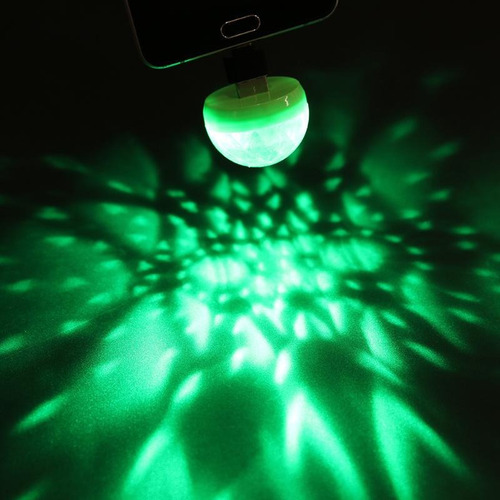 Mini Luz 5w Rgb Rotación Dj Led Usb Auto Fiesta Colores