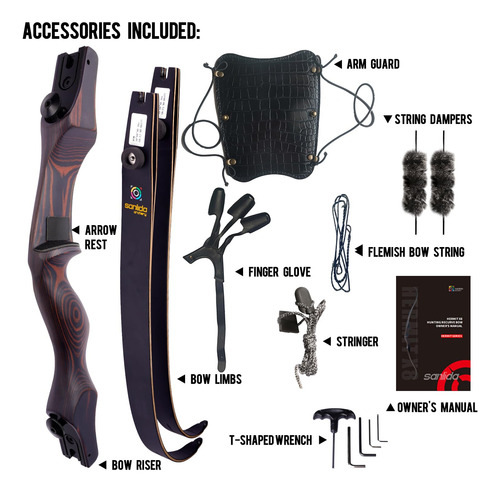 Arco Recurvo Sanlida Hermit X8 Ilf 50lbs