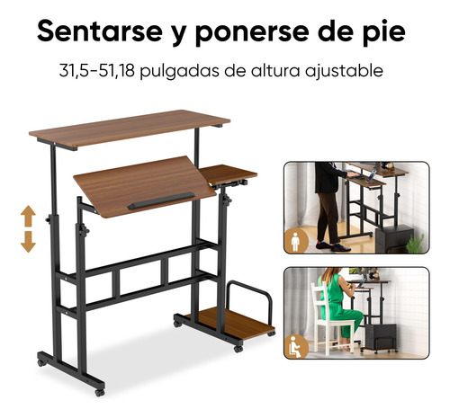 Escritorio Elevable Ajustable Para Computadora Y Oficina