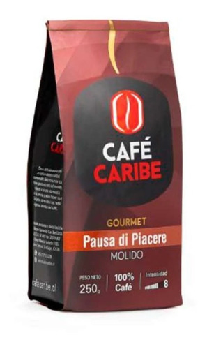 Café Caribe Pausa Piacere Arábica Molido 250grs Premium