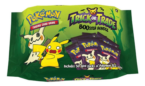 Pokemon Tcg: Trick Or Trade Booster Bundle Inglés 50 Sobres
