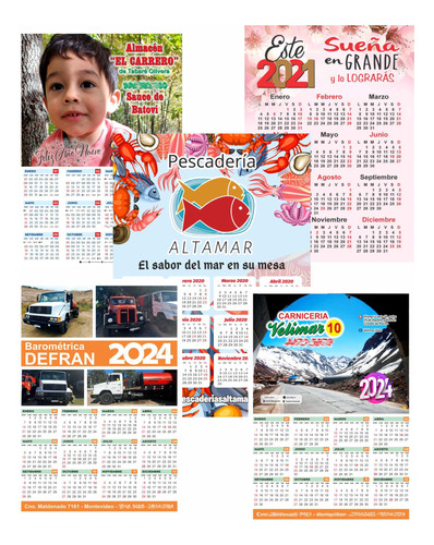 Calendario 2020 Personalizado Tamaño A3, Almanaque Pared.