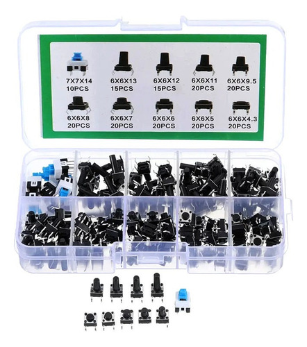 Juego De Botones De Interruptor Táctil En Miniatura De 180 P