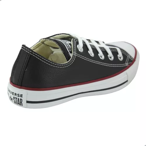 Tenis Adulto Unissex Converse All Star Preto Couro