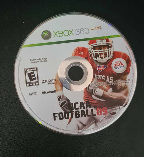 Ncaa Football 09 - Xbox 360 (solo Disco)