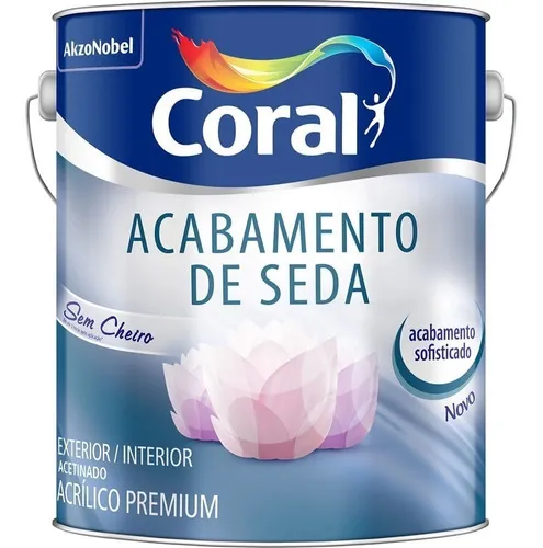 Pintura acrílica con acabado de seda satinada color blanco hielo, 3,6 l