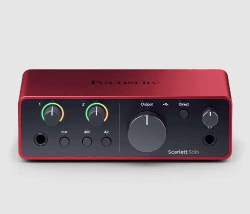 Interfaz De Audio Focusrite Scarlett Solo 4ta Generacion 