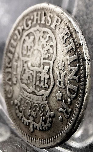 Moneda 1 Real Plata 1763 Columnaria