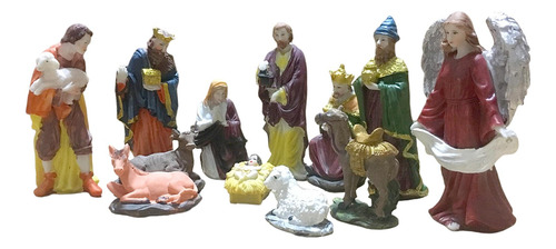 12 Uds. Jesús Pesebre Adorno Navideño Belén Conjunto Para