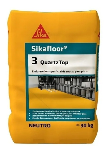 Sikafloor 3 Quartz Top Endurecedor Pisos Color Negro X 25kg