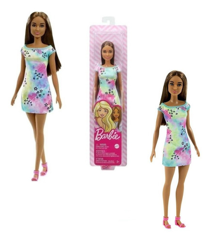 Muñeca Barbie Básicas Gran Verano - Castaño- Original Mattel