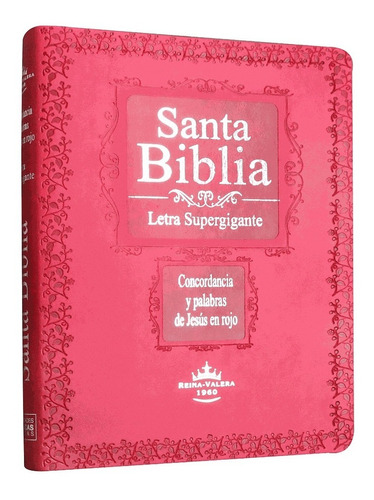 Biblia Reina Valera 1960 Letra Super Gigante Rosada