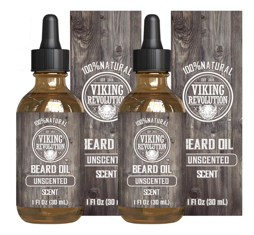 Viking Revolution Aceite De Barba Sin Perfume Para Hombres, 