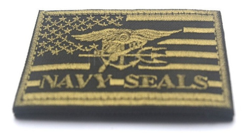 Parches Navy Seal Militares Tactico C/abrojo Bordados U S A