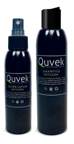 Loción Y Shampoo Anticaida Crecimiento Cabello Debil Quvek