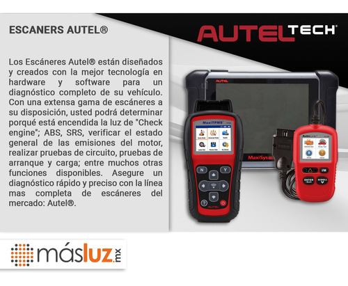 Autel Escaner Automotriz Maxitpms Ts508