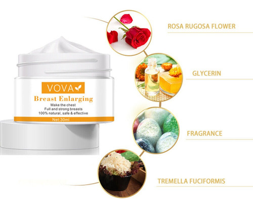 Crema Reafirmate Levanta Seno Blanqueadora Vova Importada