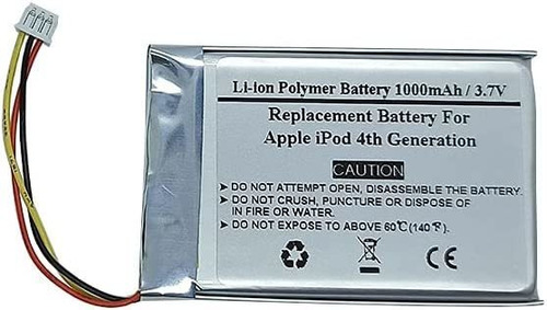 Bateria De 1000mah 3.7v Para Apple iPod 4ta Generacion